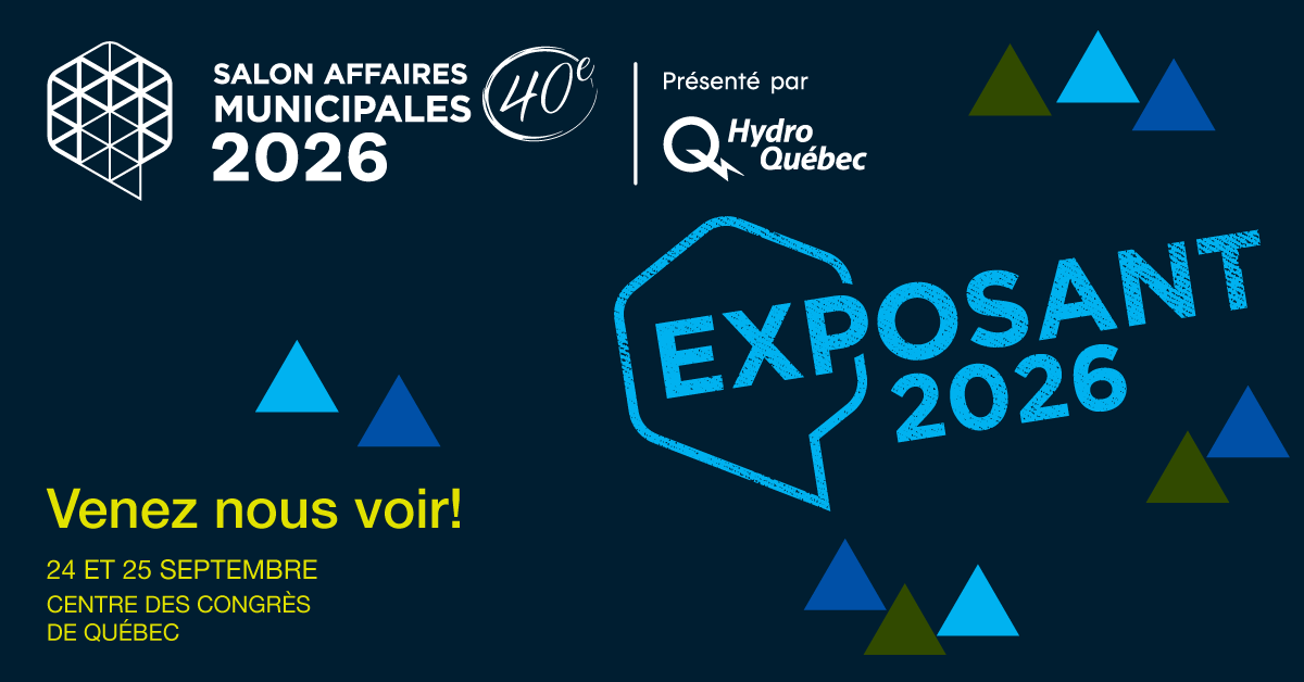 Biothermica exposant au Salon Affaires Municipales 2026 - 24 et 25 septembre - Centre des congrès de Québec