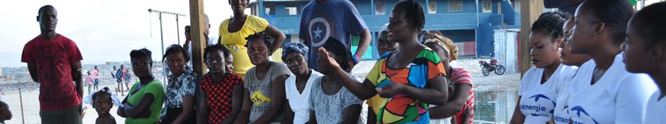 Rencontre communautaire en Haïti