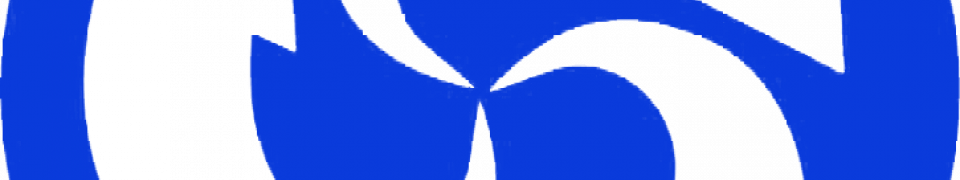 logo de BioÉnergie Togo : trois flèches blanches en spirale sur fond bleu